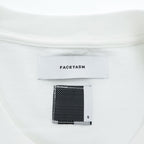 FACETASM 日本製 オーバーサイズ Tシャツ GRAPHIC BIG TEE XL ホワイト サイドスリット ワイド SR0-TEE-U05