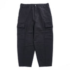 H BEAUTY & YOUTH リップストップ カーゴパンツ FATIGUE PANTS ブラック L ワイド 1214-104-7739