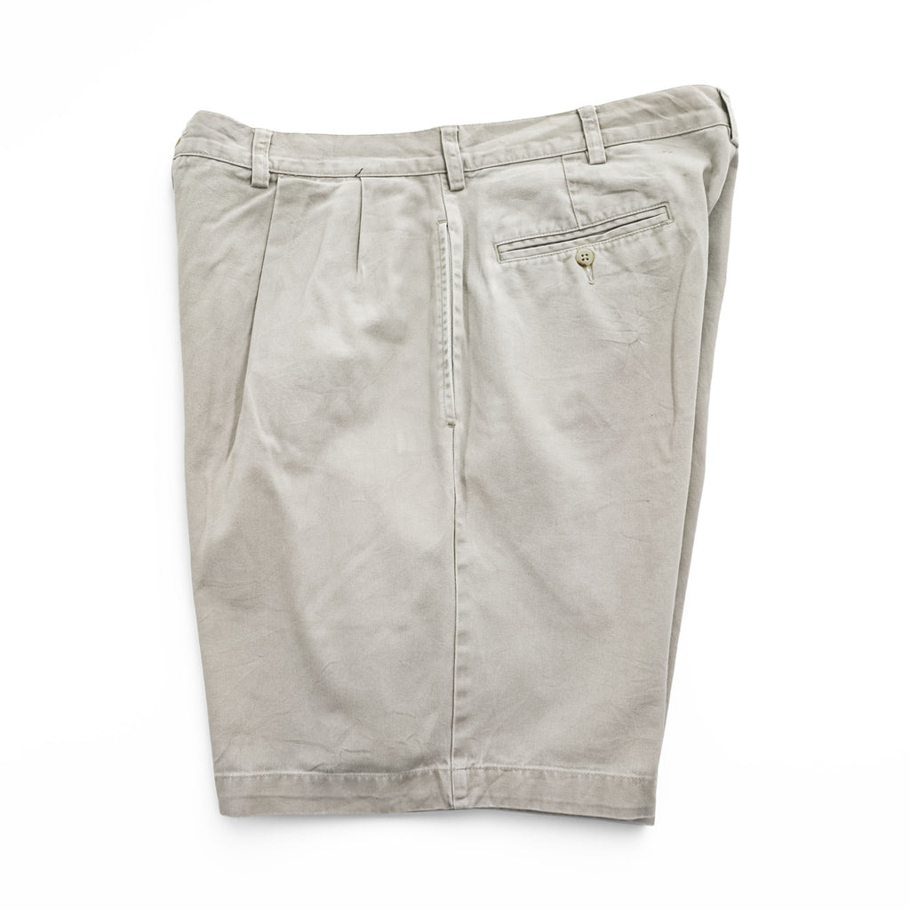Polo Ralph Lauren 90年代 ヴィンテージ ポロチノ プリーツショーツ TYLER SHORT ショートパンツ ハーフパンツ L ベージュ 2タック