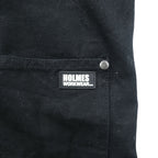 HOLMES WORKWEAR ダック キャンバス ダブルニー オーバーオール M ブラック ビブ サロペット