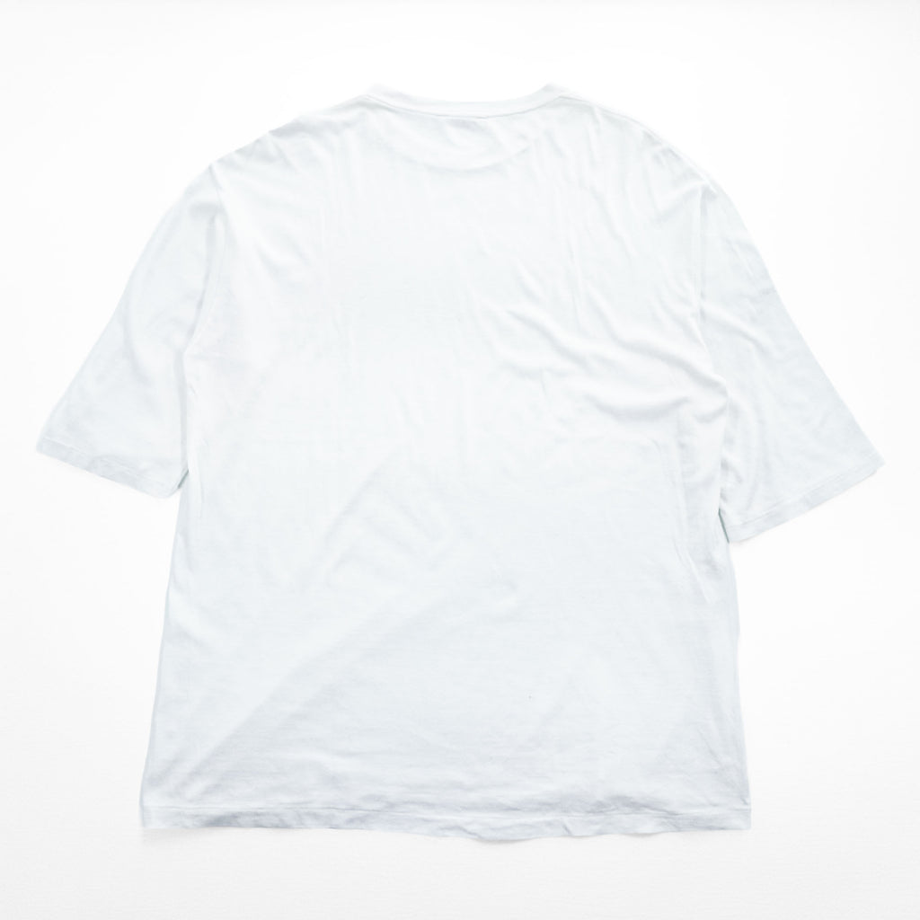 AURALEE 日本製 シームレス クルーネック ハーフスリーブ Tシャツ L ホワイト SEAMLESS CREW NECK HALF SLEEVE TEE 五分袖 A8ST02ST