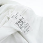 AURALEE 日本製 シームレス クルーネック ハーフスリーブ Tシャツ L ホワイト SEAMLESS CREW NECK HALF SLEEVE TEE 五分袖 A8ST02ST