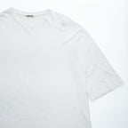 AURALEE 日本製 シームレス クルーネック ハーフスリーブ Tシャツ L ホワイト SEAMLESS CREW NECK HALF SLEEVE TEE 五分袖 A8ST02ST