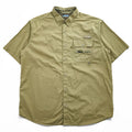Columbia PHG 半袖 ハンティングシャツ XL メッシュ フィッシングシャツ メッシュ裏地 ボタンダウン HM7721