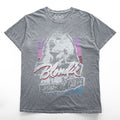 BLONDIE ブロンディー ロック バンド Tシャツ L グレーフェード Heart of Glass ヴィンテージ ダメージ加工
