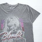 BLONDIE ブロンディー ロック バンド Tシャツ L グレーフェード Heart of Glass ヴィンテージ ダメージ加工