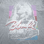 BLONDIE ブロンディー ロック バンド Tシャツ L グレーフェード Heart of Glass ヴィンテージ ダメージ加工