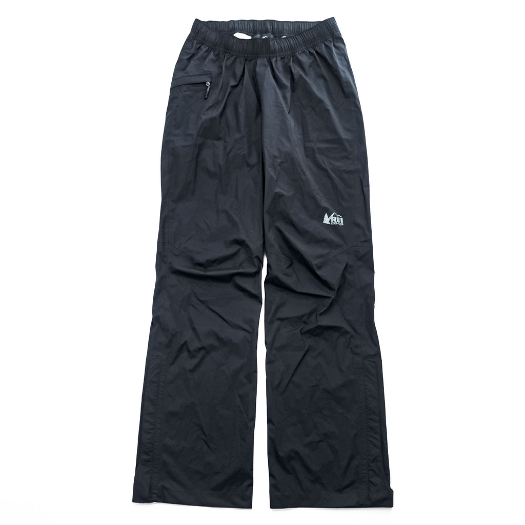 REI Co-op Rainier レインパンツ Rain Pants  防水 シェル アウトドア パンツ S ブラック サイドジップ 20063