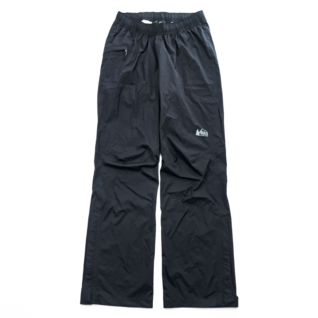 REI Co-op Rainier レインパンツ Rain Pants  防水 シェル アウトドア パンツ S ブラック サイドジップ 20063