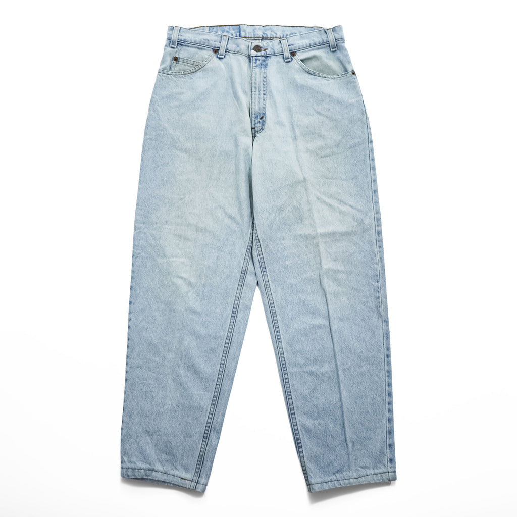 Levi's 90年代 USA製 ヴィンテージ 560 デニムパンツ ジーンズ 32 LOOSE FIT TAPERED LEG ライトブルー オレンジタブ 96年製 42560-0234