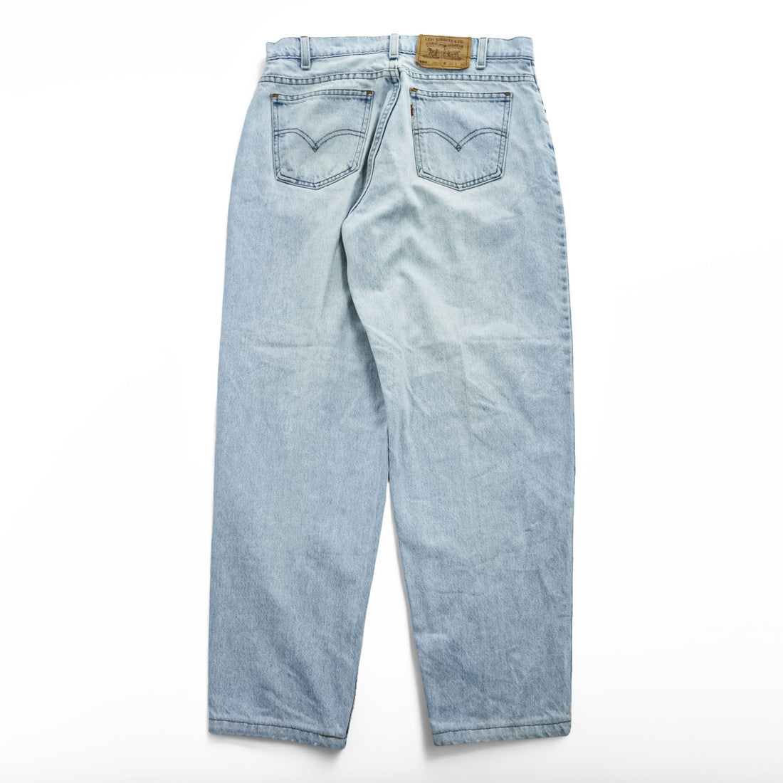 Levi's 90年代 USA製 ヴィンテージ 560 デニムパンツ ジーンズ 32 LOOSE FIT TAPERED LEG ライトブルー オレンジタブ 96年製 42560-0234
