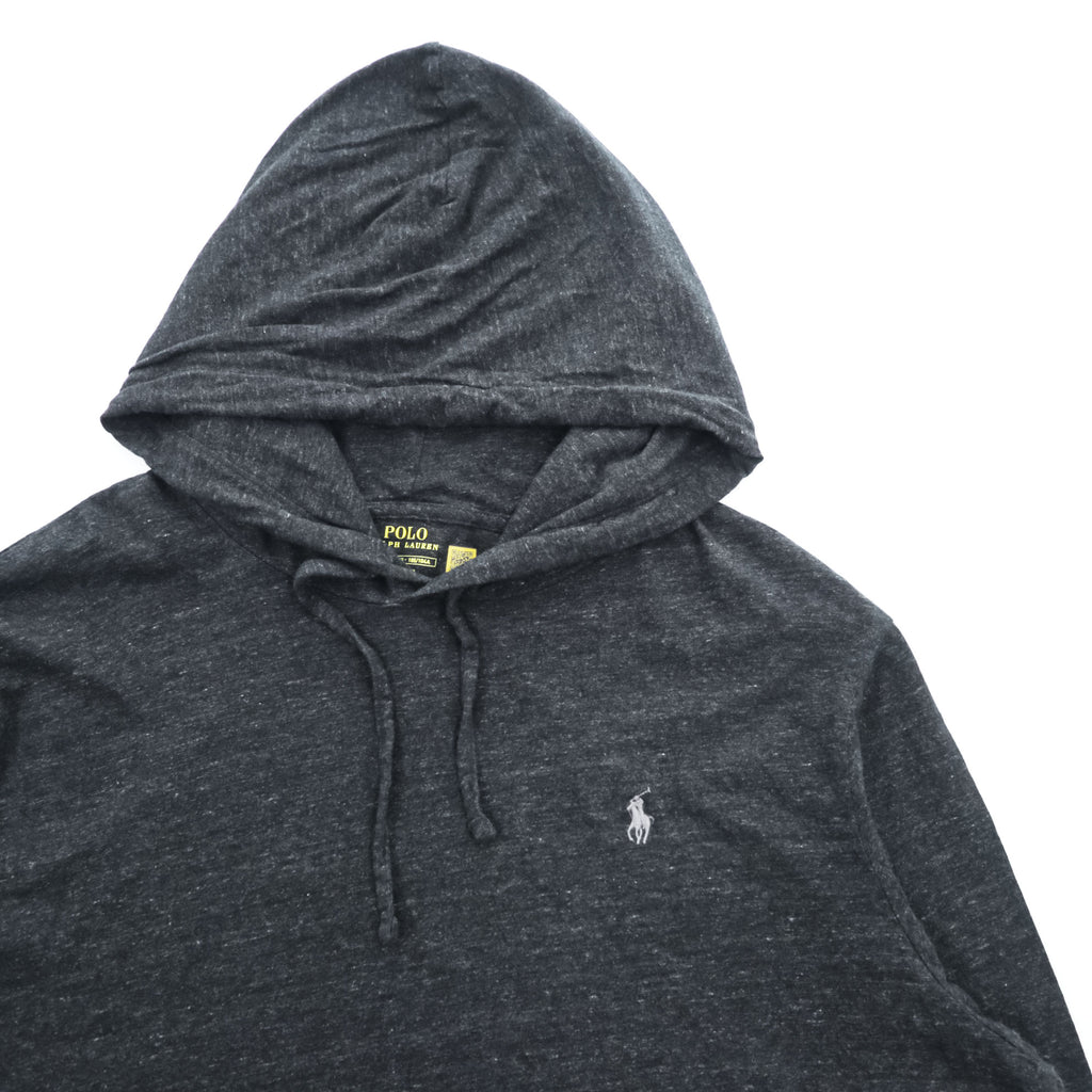 Polo Ralph Lauren Long Sleeve T-Shirt Hoodie, XL, Grey, Small Pony Logo Embroidery
