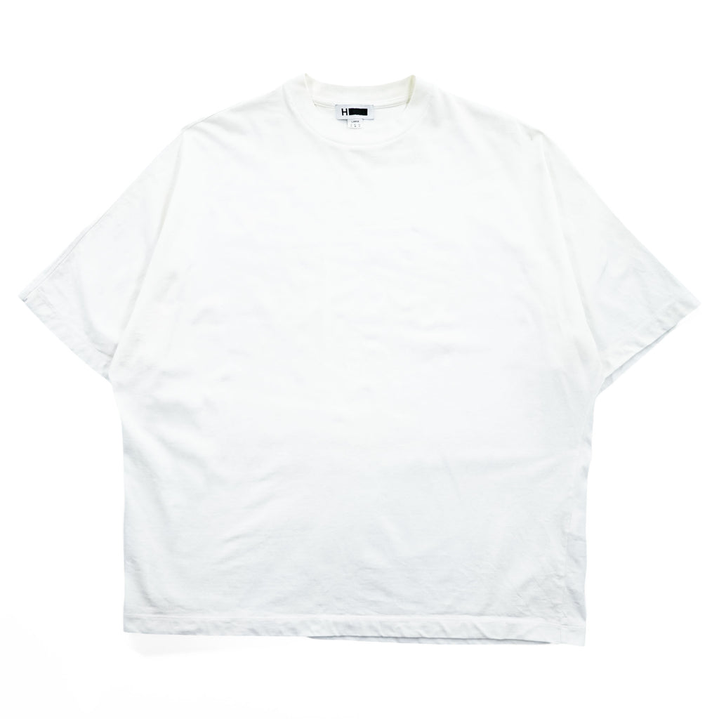 H BEAUTY & YOUTH 日本製 ワイドシルエット Tシャツ L ホワイト 1217-299-2967