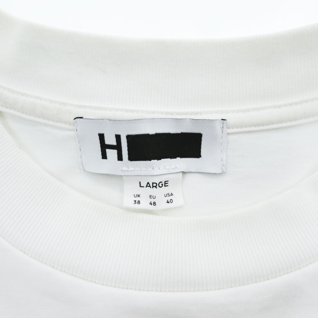 H BEAUTY & YOUTH 日本製 ワイドシルエット Tシャツ L ホワイト 1217-299-2967
