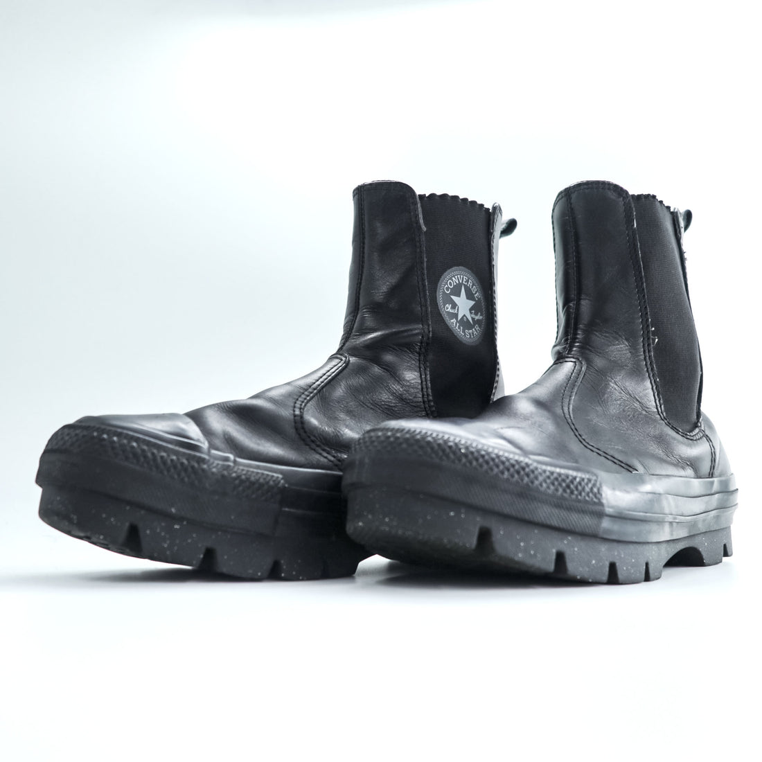 CONVERSE サイドゴア レザー ブーツ 厚底 REACT 2.0 ブラック 28cm LEATHER ALL STAR SG CHUNK SHIN-HI 1SD269