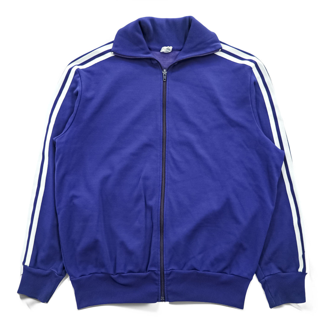 adidas 70年代 西ドイツ製 ヴィンテージ トラックジャケット ジャージ M ブルー ハイネック スタンドカラー OPTIジップ
