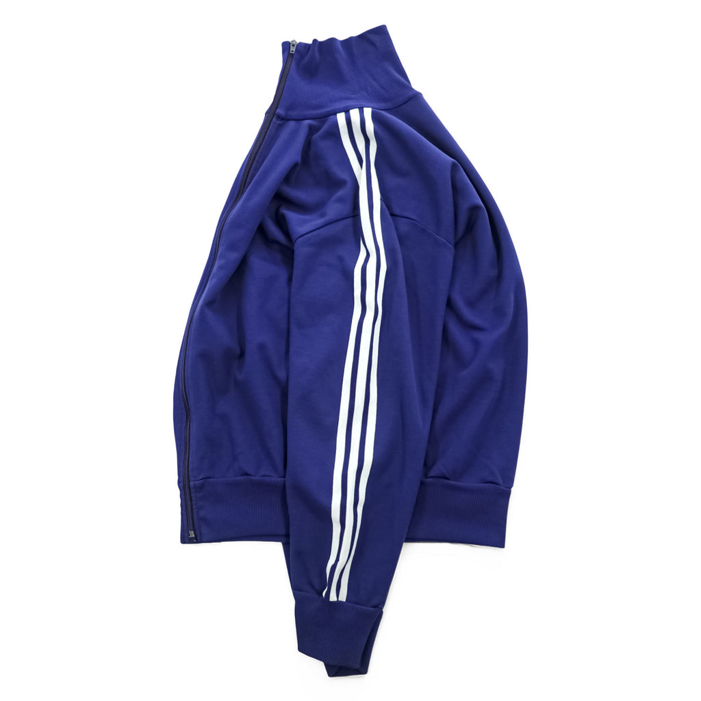 adidas 70年代 西ドイツ製 ヴィンテージ トラックジャケット ジャージ M ブルー ハイネック スタンドカラー OPTIジップ