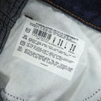 Dickies 90年代 ヴィンテージ デニムパンツ ジーンズ 38 × 30 インディゴ ベリーズ製 圧着タグ TALONジップ 濃紺 Z9393