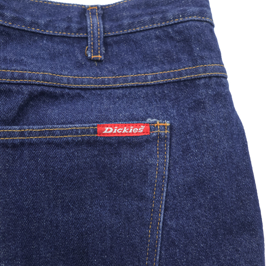 Dickies 90年代 ヴィンテージ デニムパンツ ジーンズ 38 × 30 インディゴ ベリーズ製 圧着タグ TALONジップ 濃紺 Z9393