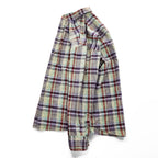 Wrangler 90年代 ヴィンテージ 長袖 リネン チェックシャツ M マルチカラー TWENTY X ボタンダウン