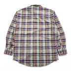 Wrangler 90年代 ヴィンテージ 長袖 リネン チェックシャツ M マルチカラー TWENTY X ボタンダウン