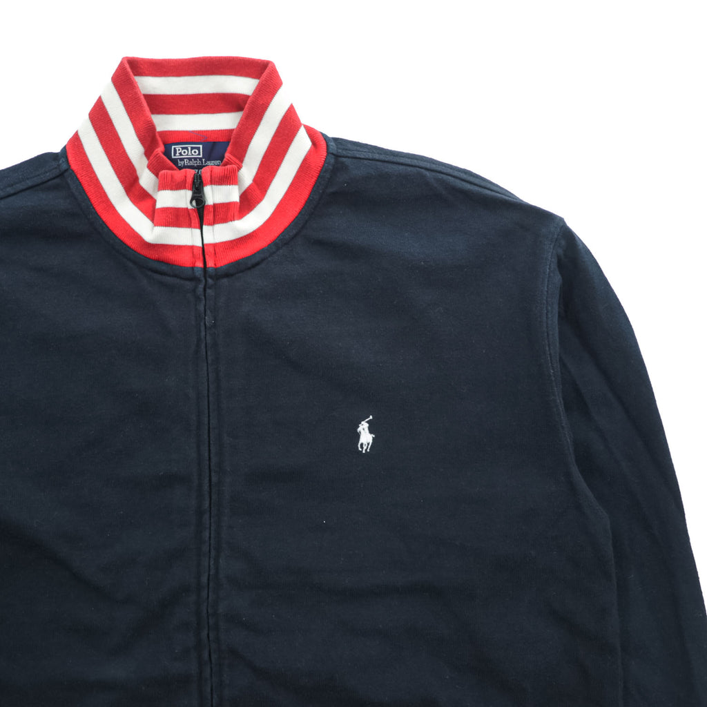Polo Ralph Lauren 90年代 ジップアップ スウェットジャケット M ダークネイビー リブライン