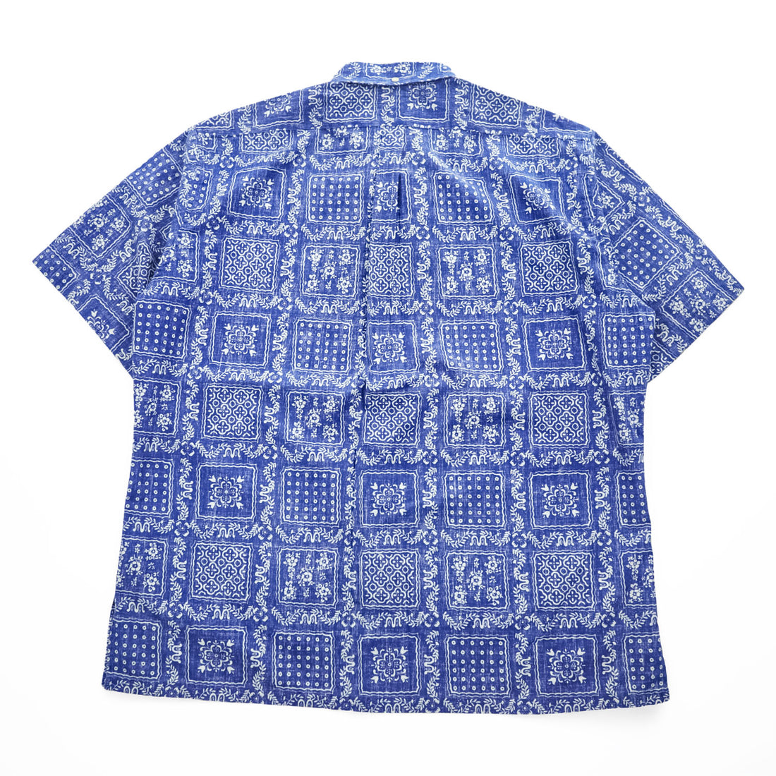 reyn spooner 90年代 ヴィンテージ アロハシャツ 半袖シャツ XL ブルー 総柄 バンダナ CLASSIC FIT ビキニタグ ボタンダウン