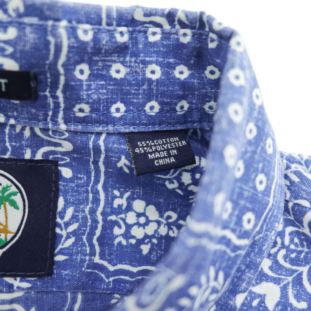 reyn spooner 90年代 ヴィンテージ アロハシャツ 半袖シャツ XL ブルー 総柄 バンダナ CLASSIC FIT ビキニタグ ボタンダウン