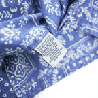 reyn spooner 90年代 ヴィンテージ アロハシャツ 半袖シャツ XL ブルー 総柄 バンダナ CLASSIC FIT ビキニタグ ボタンダウン
