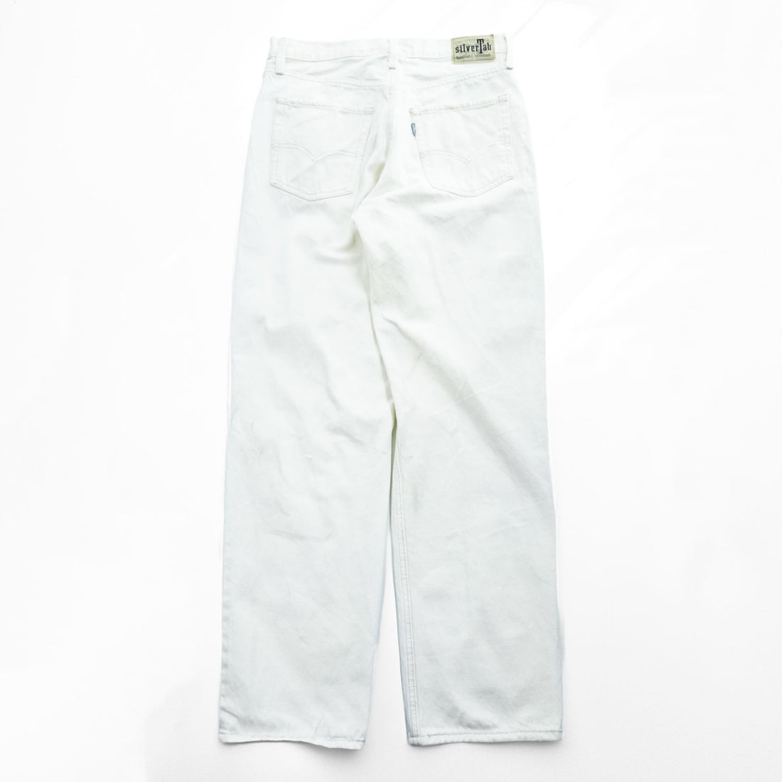 Levi's SILVER TAB シルバータブ '94 BAGGY ホワイト デニムパンツ ダメージ加工 ジーンズ 28 × 31 A3518-0006