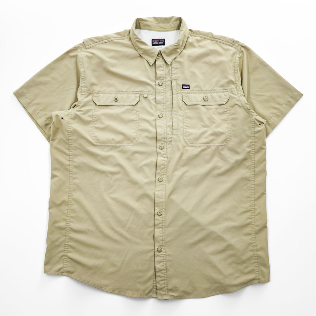 Patagonia 00年代 ヴィンテージ 半袖シャツ XL メッシュ裏地 リップストップ SOL PATROL SHIRT UPF 30 速乾性 54231