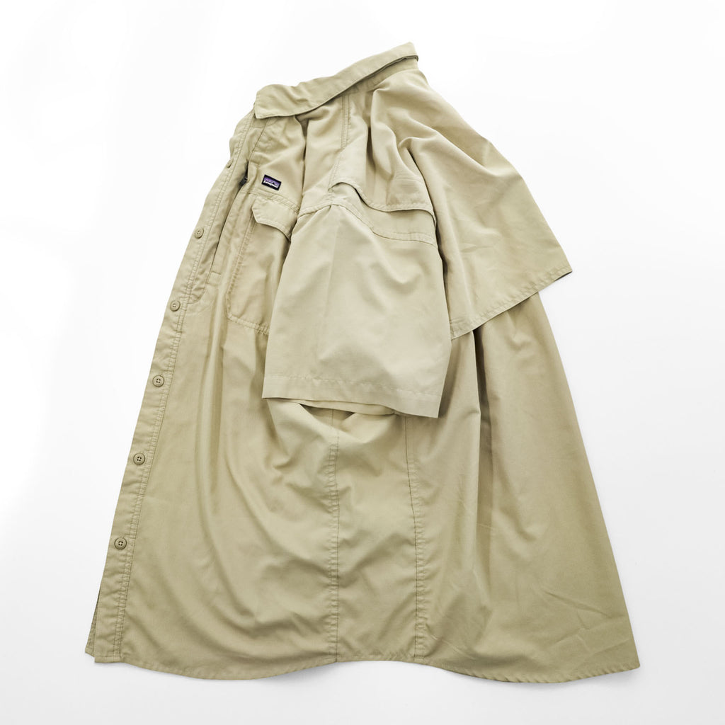 Patagonia 00年代 ヴィンテージ 半袖シャツ XL メッシュ裏地 リップストップ SOL PATROL SHIRT UPF 30 速乾性 54231