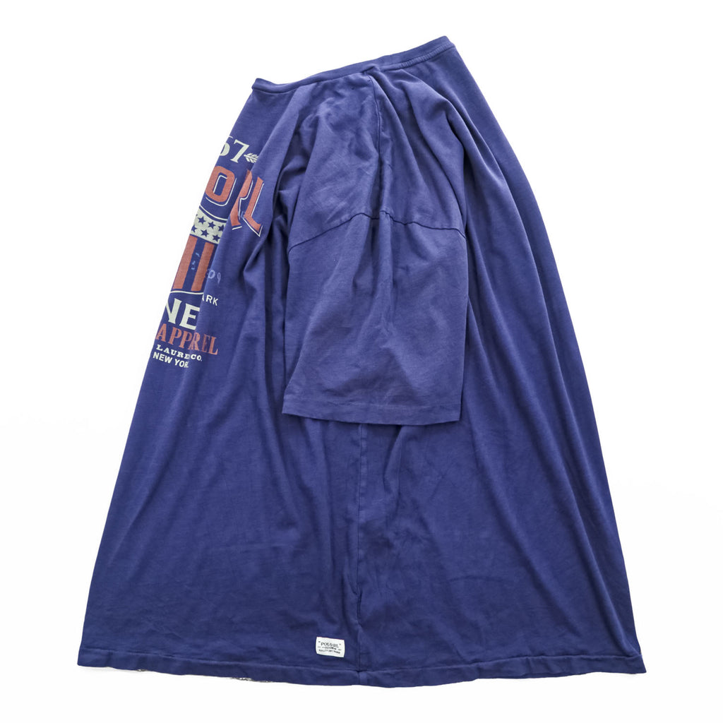 Polo Ralph Lauren グラフィック プリント Tシャツ XL ブルー ネイビー ビッグサイズ
