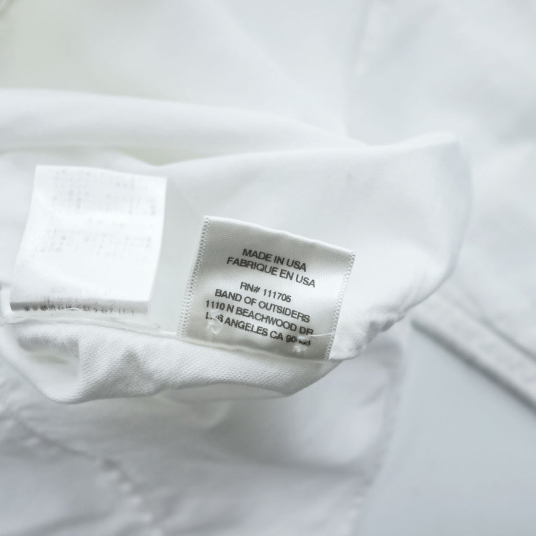 Band of Outsiders USA製 長袖 オックスフォードシャツ M ホワイト ボタンダウン