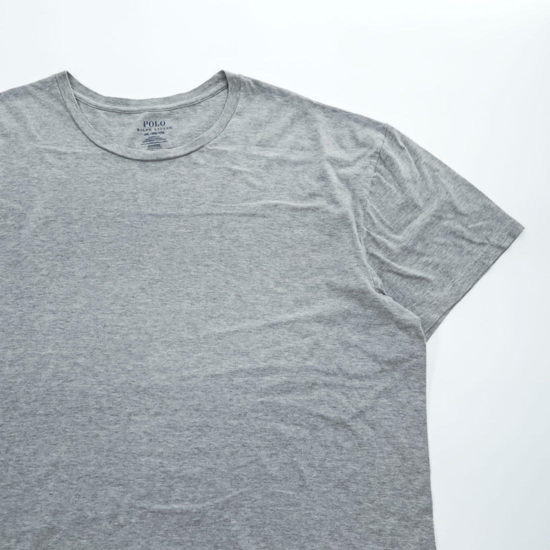 Polo Ralph Lauren ビッグサイズ 短丈 Tシャツ XL グレー スモールポニー ロゴ 刺繍 CLASSIC FIT