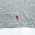 Polo Ralph Lauren ビッグサイズ 短丈 Tシャツ XL グレー スモールポニー ロゴ 刺繍 CLASSIC FIT