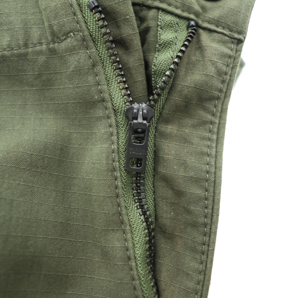 Needles 日本製 リップストップ ファティーグパンツ コンバットパンツ XS カーキ グリーン TALONジップ 裾ジップ