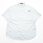 Columbia PFG TAMIAMI 2 半袖 フィッシングシャツ XL ホワイト メッシュ リップストップ OMNI-WICK 吸湿速乾 ボタンダウン FM7266