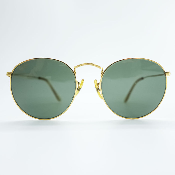 Ray-Ban 90年代 USA製 ボシュロム社 B&L ヴィンテージ ROUND METAL ラウンドメタル サングラス ゴールド
