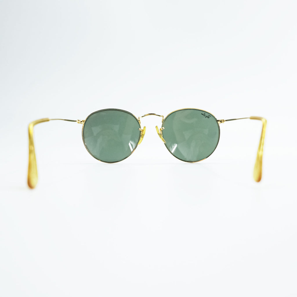 Ray-Ban 90年代 USA製 ボシュロム社 B&L ヴィンテージ ROUND METAL ラウンドメタル サングラス ゴールド
