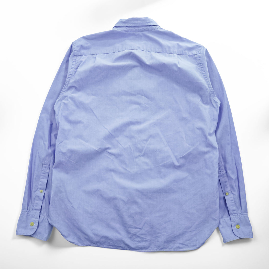 J.CREW 2-PLY 100% コットン 長袖 ボタンダウンシャツ M ライトブルー COTTON