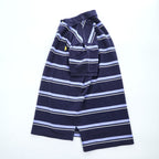 Polo Ralph Lauren 90年代 ヴィンテージ ボーダー ポロシャツ M ネイビー ブルー CUSTOM FIT 鹿の子