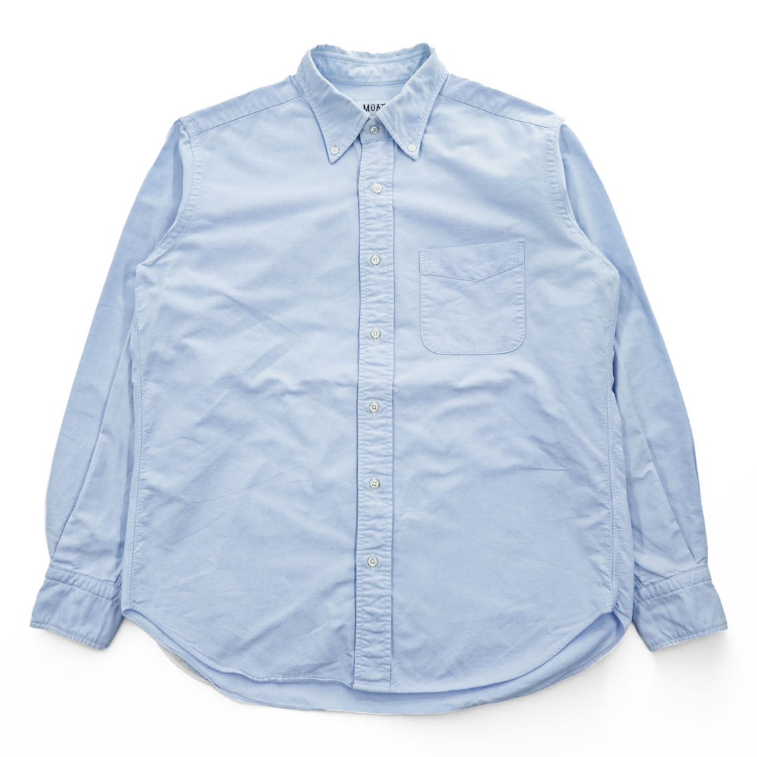MOAT SURF & TAILOR 長袖 オックスフォード シャツ M サックスブルー ボタンダウン 胸ポケット