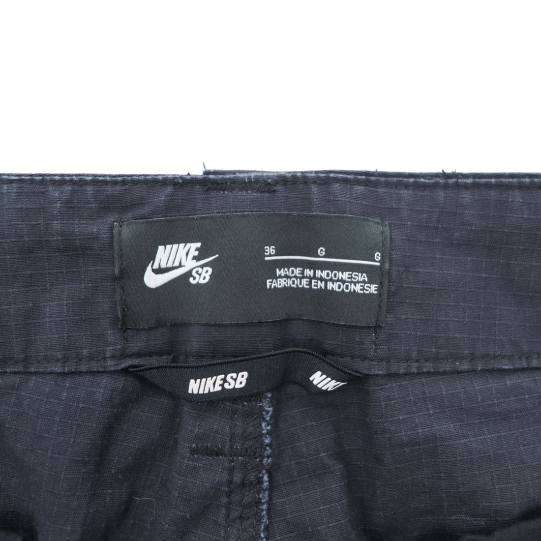 NIKE SB リップストップ カーゴパンツ L ブラック ストレッチ ドローコード 916101-010