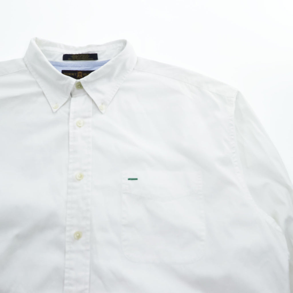 TOMMY HILFIGER 90年代 ヴィンテージ 長袖 オックスフォード シャツ XL ホワイト ボタンダウン