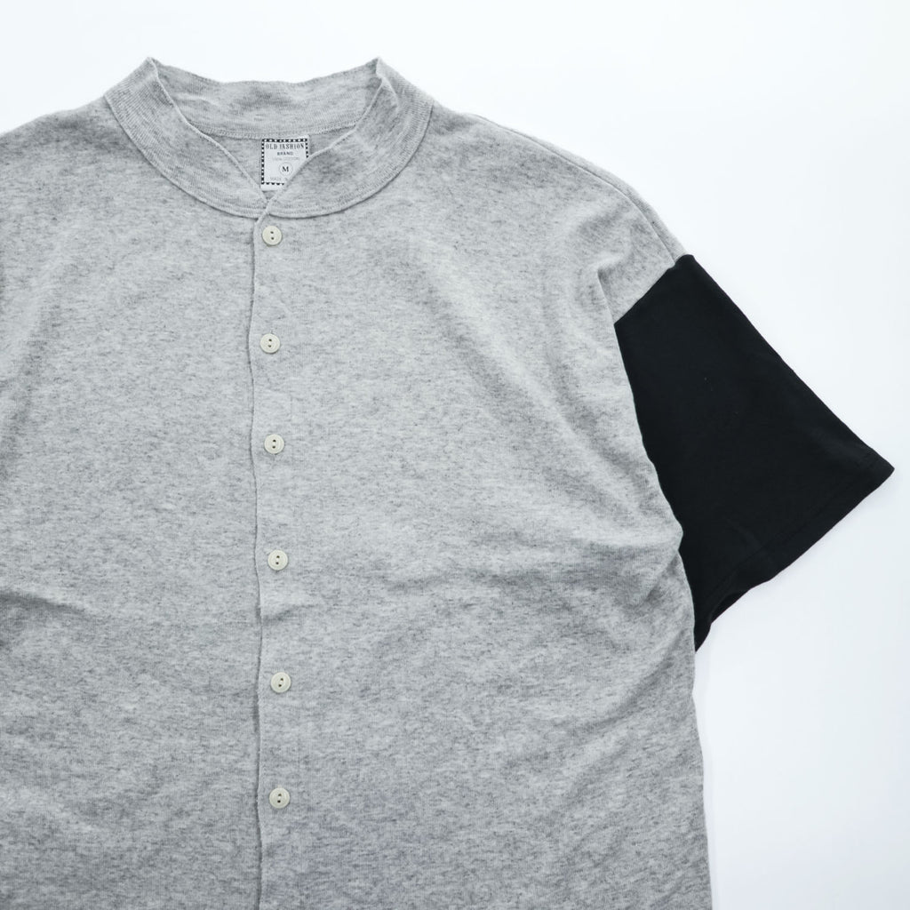 OLD FASHION BRAND 90年代 USA製 ヴィンテージ 半袖 ベースボールシャツ M グレー ブラック