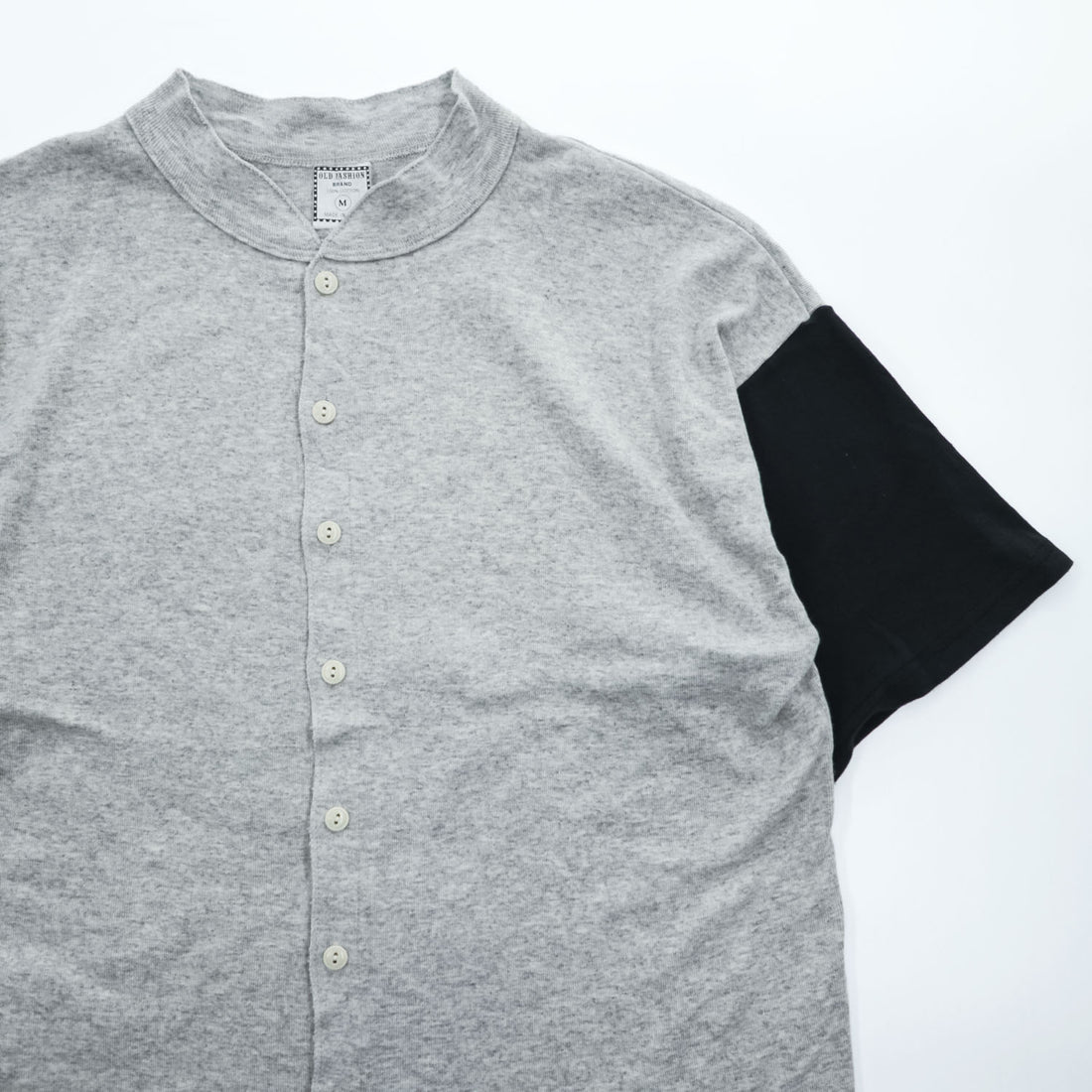 OLD FASHION BRAND 90年代 USA製 ヴィンテージ 半袖 ベースボールシャツ M グレー ブラック