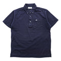 LACOSTE 日本製 ポロシャツ L ネイビー ワンポイントロゴ BD BIZ S/S POLO SHIRT ボタンダウン 鹿の子 KH701E