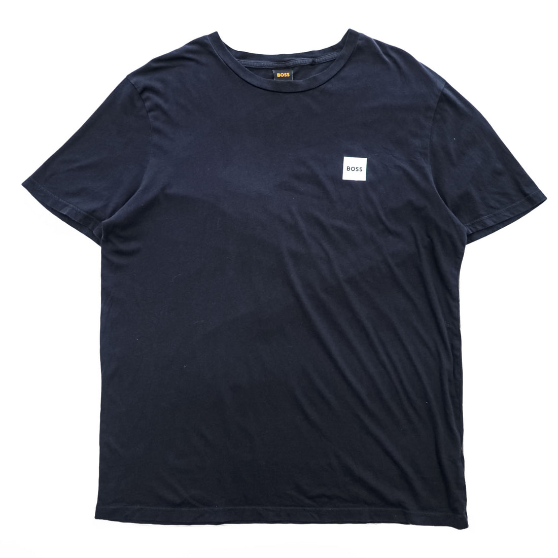 HUGO BOSS クルーネック Tシャツ XXL ブラック ワンポイントロゴ コットン