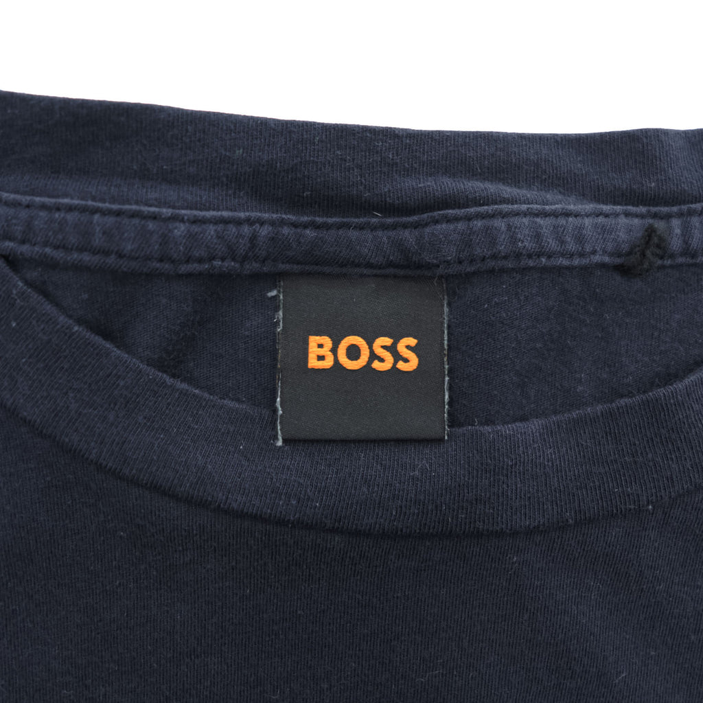 HUGO BOSS クルーネック Tシャツ XXL ブラック ワンポイントロゴ コットン